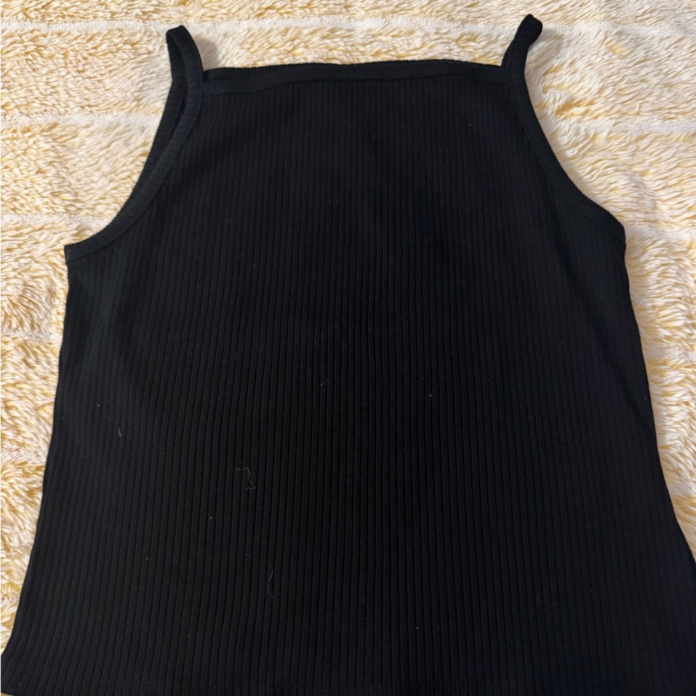 Old Navy Black Ribbed Tank Top